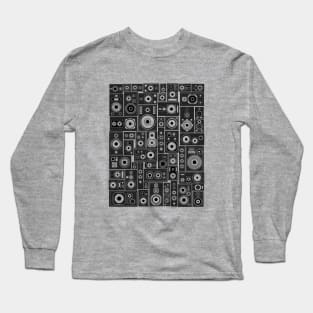 Speaker Stack Black Long Sleeve T-Shirt